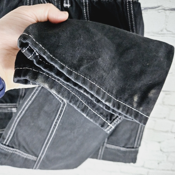 UO URBAN OUTFITTERS | high waist cargo wide leg relaxed skate jeans - Picture 6 of 12